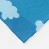 Scherzt Karte der Welt mit Tieren Fleecedecke (Ecke)