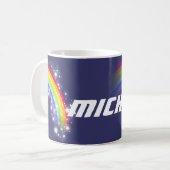 Scherzt Regenbogenmarine-Name-Tasse Kaffeetasse (Vorderseite Links)