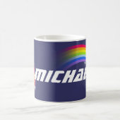 Scherzt Regenbogenmarine-Name-Tasse Kaffeetasse (Mittel)