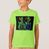 scherzt Shirt mit Hand gezeichneten Gitarren (Vorderseite)