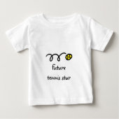 Scherzt Tennist-shirt mit niedlichem Sprichwort - Baby T-shirt (Vorderseite)