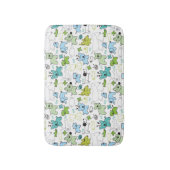 scherzt Tierhintergrundmuster Badematte (Vorderseite Vertikal)