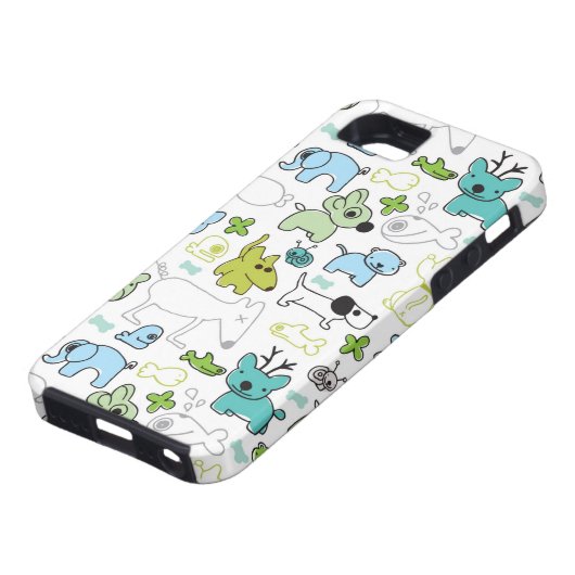 scherzt Tierhintergrundmuster Case-Mate iPhone Hülle (unten)