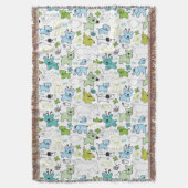 scherzt Tierhintergrundmuster Decke (Vorderseite Vertikal)