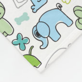 scherzt Tierhintergrundmuster Fleecedecke (Ecke)