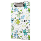 scherzt Tierhintergrundmuster Klemmbrett (Links)