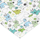 scherzt Tierhintergrundmuster Kurzer Tischläufer (Ecke)