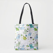 scherzt Tierhintergrundmuster Tasche (Vorderseite)