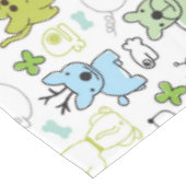 scherzt Tierhintergrundmuster Tischdecke (Schrägansicht)