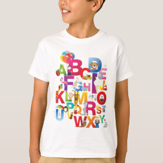 scherzt verrückten Alphabet-T - Shirt
