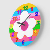 scherzt Wanduhr, Kinderraum, Mädchenraum Große Wanduhr (Winkel)