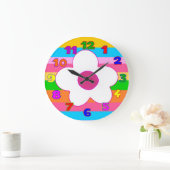 scherzt Wanduhr, Kinderraum, Mädchenraum Große Wanduhr (Zuhause)