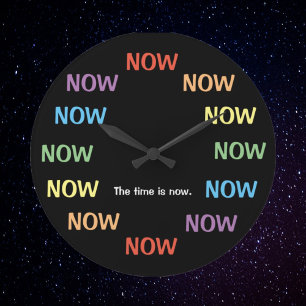 Scherzuhren Die Zeit Ist Jetzt Scherzuhr Große Wanduhr