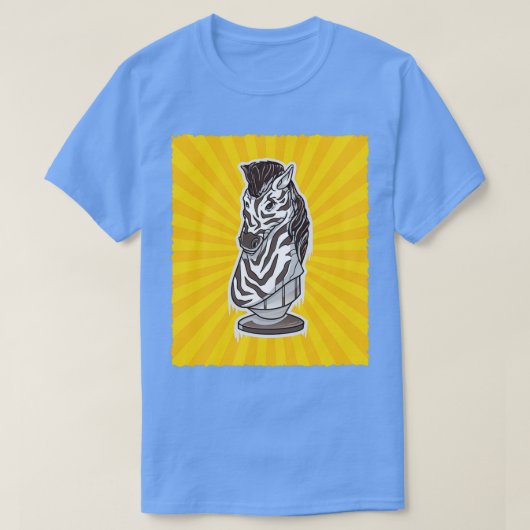 Schess Knight Zebra T-Shirt (Design vorne)