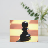Schess Pawn Postkarte (Stehend Vorderseite)