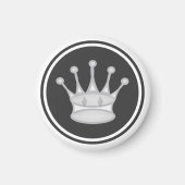 Schess Piece White Queen Magnet (Vorne)