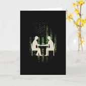 Schess Player Gift Patriot Karte (Gelbe Blume)