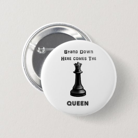 Schess Queen Button (Vorne & Hinten)