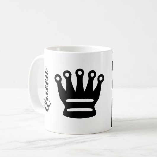 Schess Queen Kaffeetasse (Vorderseite Links)
