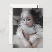 Schess Queen Postkarte (Vorne/Hinten)