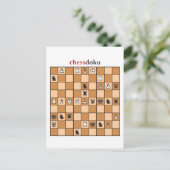 Schessdoku Postkarte (Stehend Vorderseite)