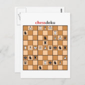 Schessdoku Postkarte (Vorne/Hinten)