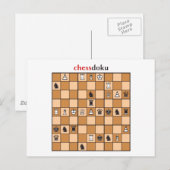 Schessdoku Postkarte (Vorne/Hinten)