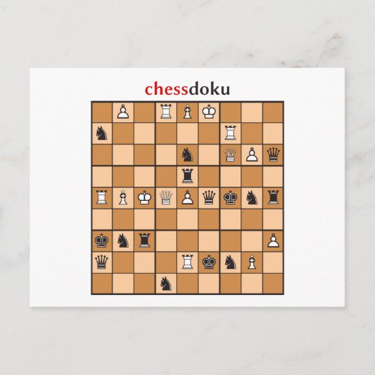 Schessdoku Postkarte (Vorderseite)