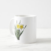 Scheue kleine Narzisse Kaffeetasse (Vorderseite Links)
