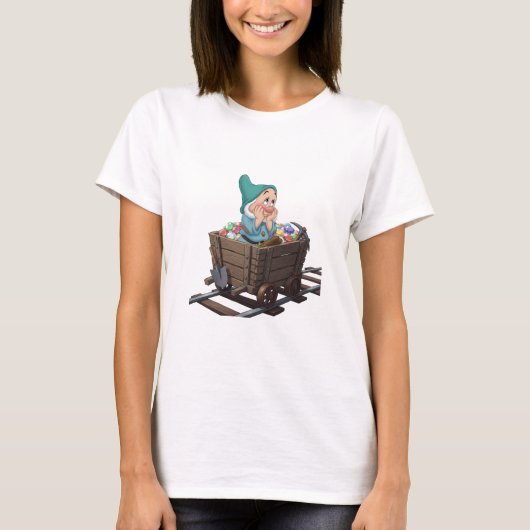 Scheue Schneewittchen-Mine-Kart-Diamant-Kunst T-Shirt (Vorderseite)