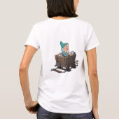 Scheue Schneewittchen-Mine-Kart-Diamant-Kunst T-Shirt (Rückseite)