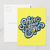 Scheuen Sie Ihr Licht Postkarte (Vorne/Hinten)
