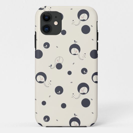 Scheuer Elefant-Muster Case-Mate iPhone Hülle (Rückseite)