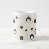 Scheuer Elefant-Muster Jumbo-Tasse (Vorderseite)