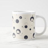 Scheuer Elefant-Muster Jumbo-Tasse (Rechts)