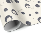 Scheuer Elefantenmuster Geschenkpapier (Rolleneckpunkt)