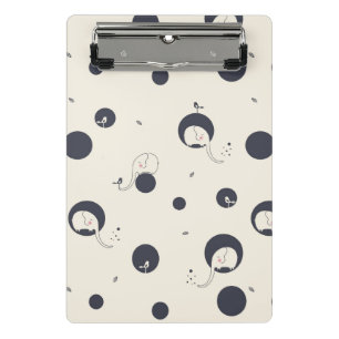 Scheuer Elefantenmuster Mini Klemmbrett