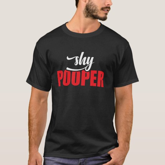 Scheuer Hinterlader Introvertierte Toilettenproble T-Shirt (Vorderseite)