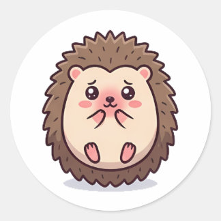 Scheuer Igel Runder Aufkleber