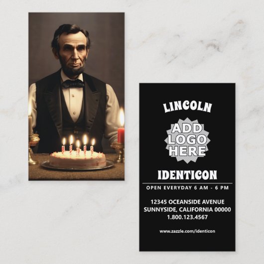 Scheuerleinen Geburtstag Visitenkarte (Vorne/Hinten)