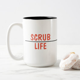 Scheuern Sie das Leben Zweifarbige Tasse