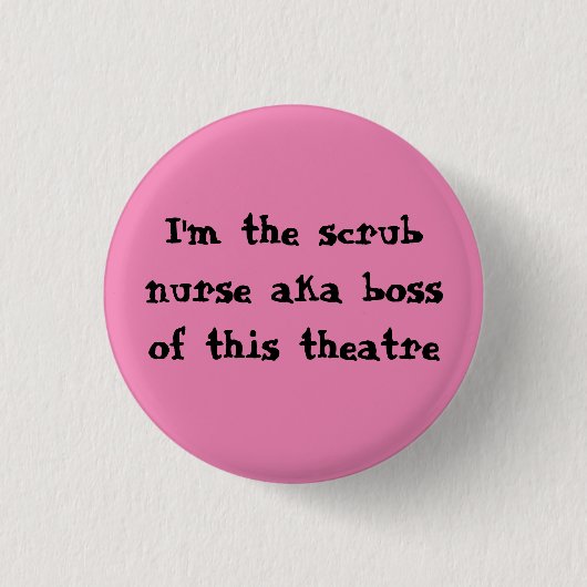Scheuern Sie Krankenschwester-Abzeichen Button (Vorderseite)