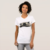 Scheues Kätzchen  T-Shirt (Vorne ganz)