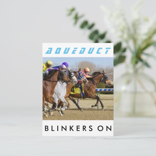 Scheuklappen Postkarte (Stehend Vorderseite)