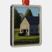 Scheune auf Thoroughbredpferdebauernhof am Ornament Aus Metall (Rechts)