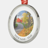 Scheune im Fall Ornament Aus Metall (Links)