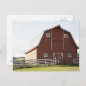 Scheune in der ländlichen Landschaft Postkarte (Vorne/Hinten)