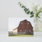 Scheune in der ländlichen Landschaft Postkarte (Stehend Vorderseite)