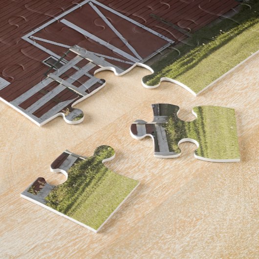 Scheune in der ländlichen Landschaft Puzzle (Seite)