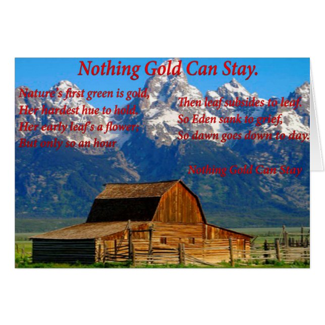 Scheune in einem Tal mit Schneebergen (Vorderseite (Horizontal))